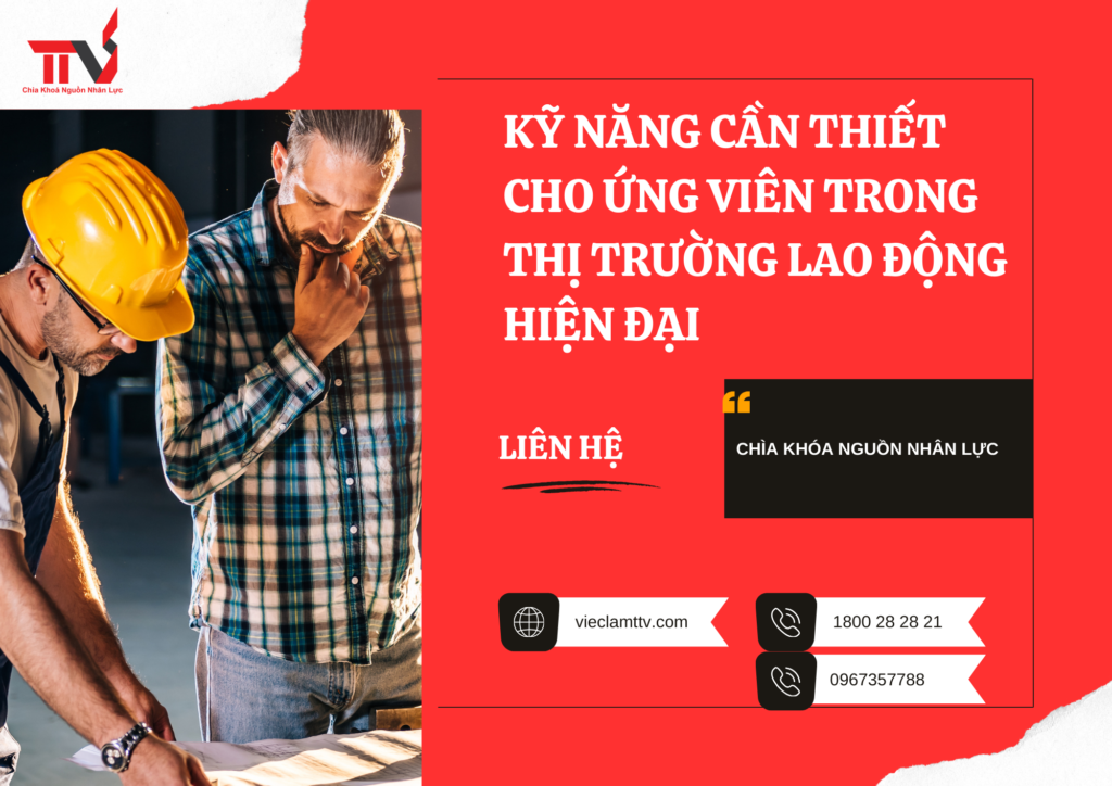 Kỹ năng cần thiết cho ứng viên trong thị trường lao động hiện đại