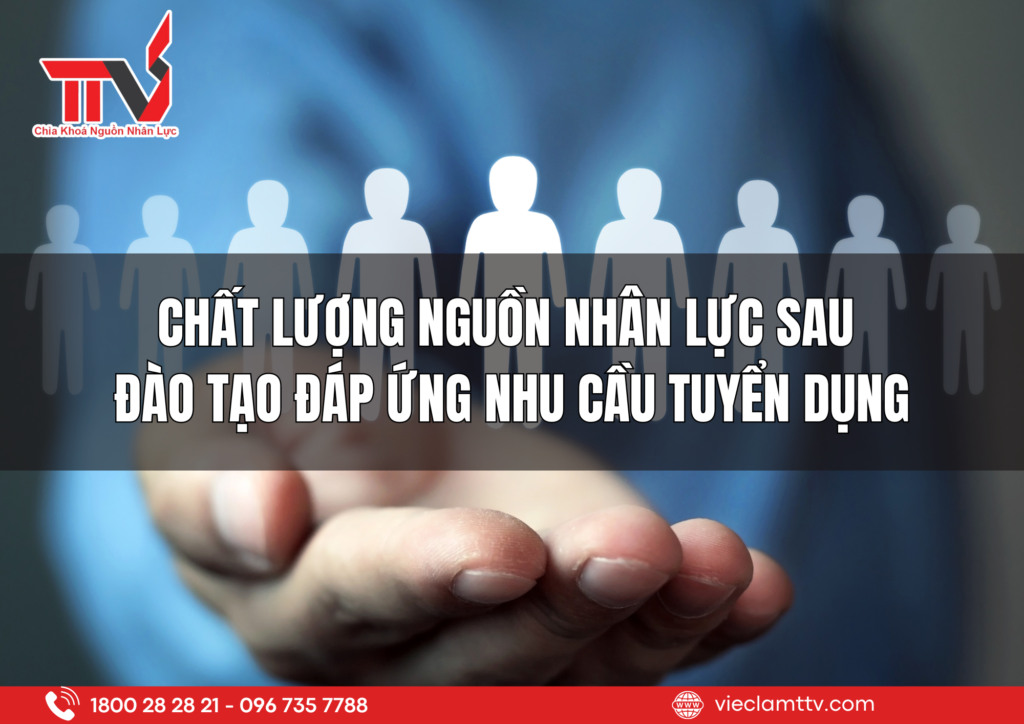 Chất lượng nguồn nhân lực sau đào tạo đáp ứng nhu cầu tuyển dụng
