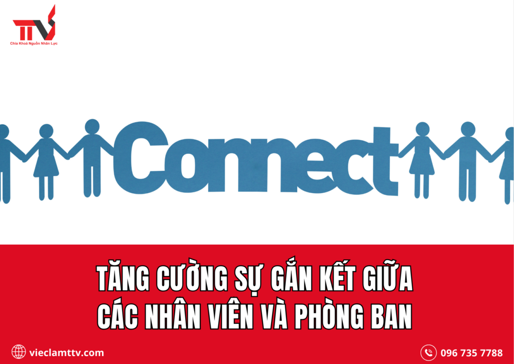 Tăng cường sự gắn kết giữa các nhân viên và phòng ban