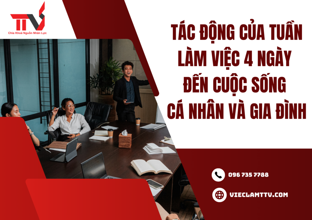 Tầm quan trọng của làm việc 4 ngày