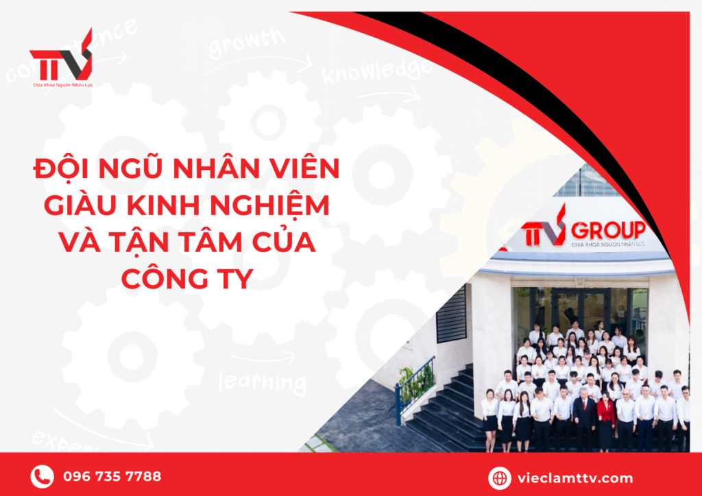 Đội ngũ nhân giàu kinh nghiệm và tận tâm của công ty