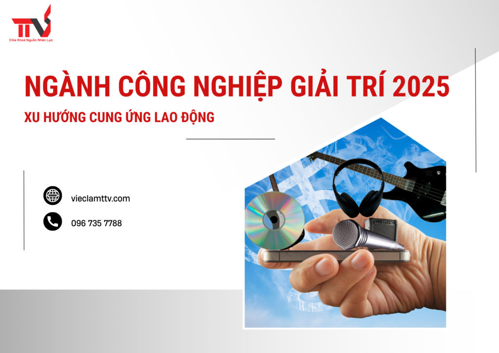 Xu hướng cung ứng lao động ngành công nghiệp giải trí 2025