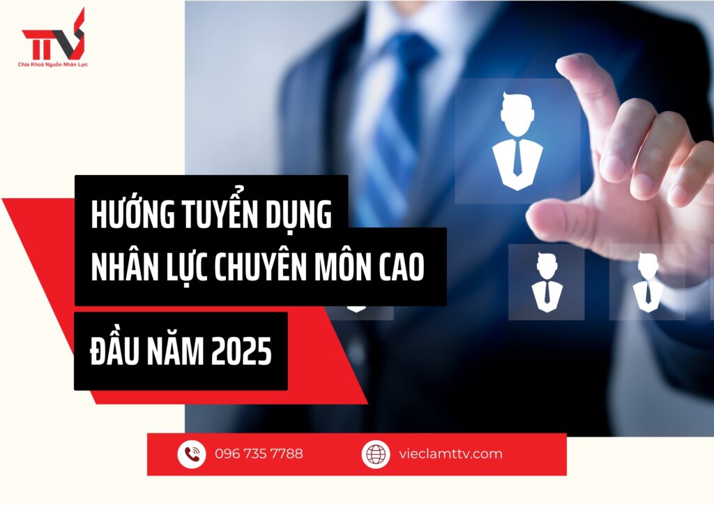 Hướng tuyển dụng nhân lực chuyên môn cao đầu năm 2025