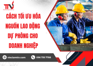 Cách tối ưu hóa nguồn lao động dự phòng cho doanh nghiệp