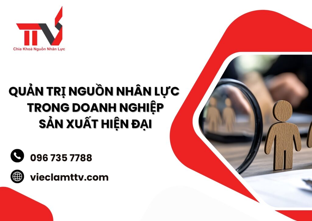 Quản trị nguồn nhân lực trong doanh nghiệp sản xuất hiện đại