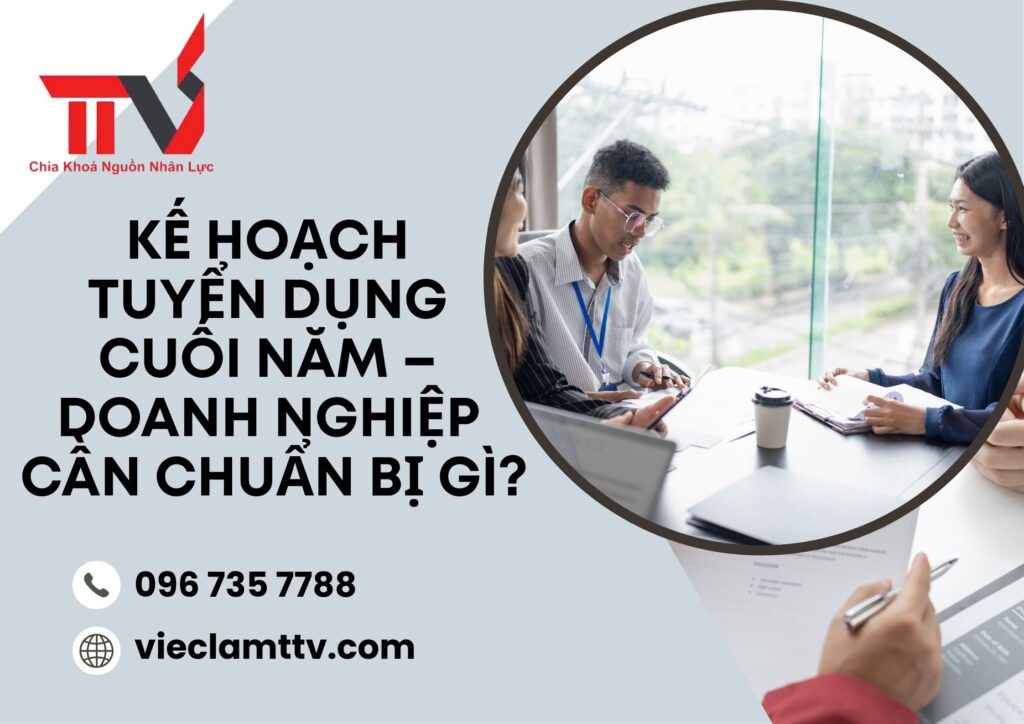 Kế hoạch tuyển dụng cuối năm – Doanh nghiệp cần chuẩn bị gì?