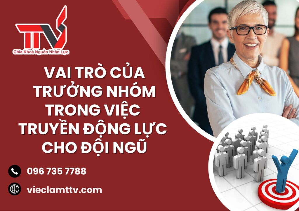 Vai trò của trưởng nhóm trong việc truyền động lực cho đội ngũ