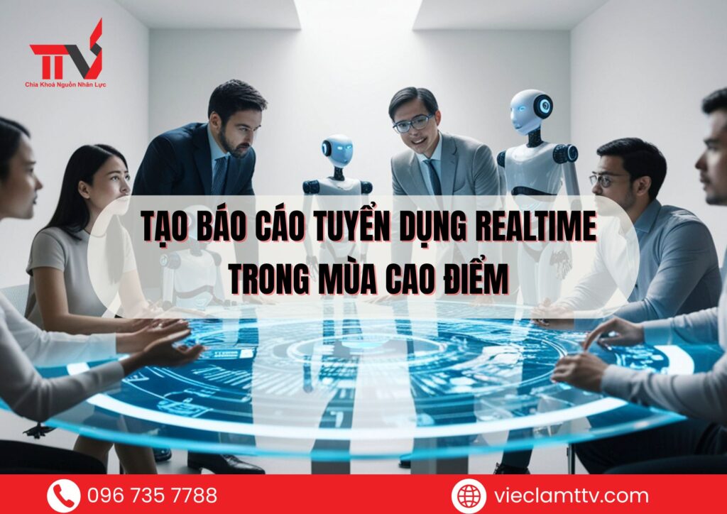Tạo báo cáo tuyển dụng realtime trong mùa cao điểm