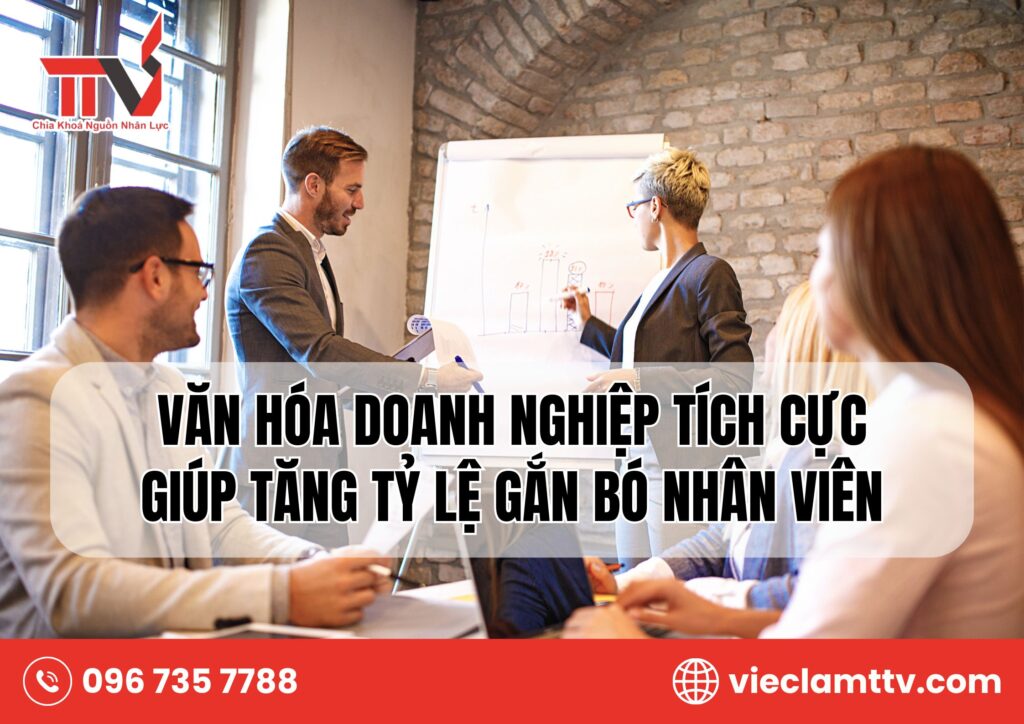 Văn hóa doanh nghiệp tích cực giúp tăng tỷ lệ gắn bó nhân viên