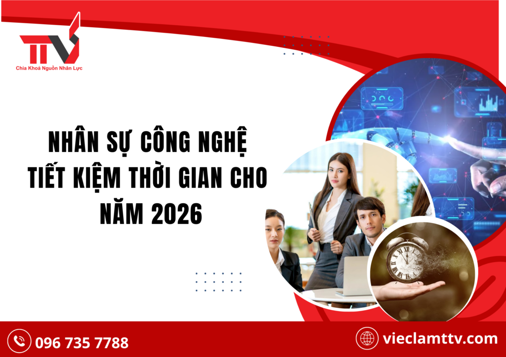 Nhân sự công nghệ tiết kiệm thời gian cho năm 2026