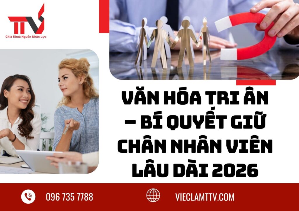 Văn hóa tri ân – bí quyết giữ chân nhân viên lâu dài 2026